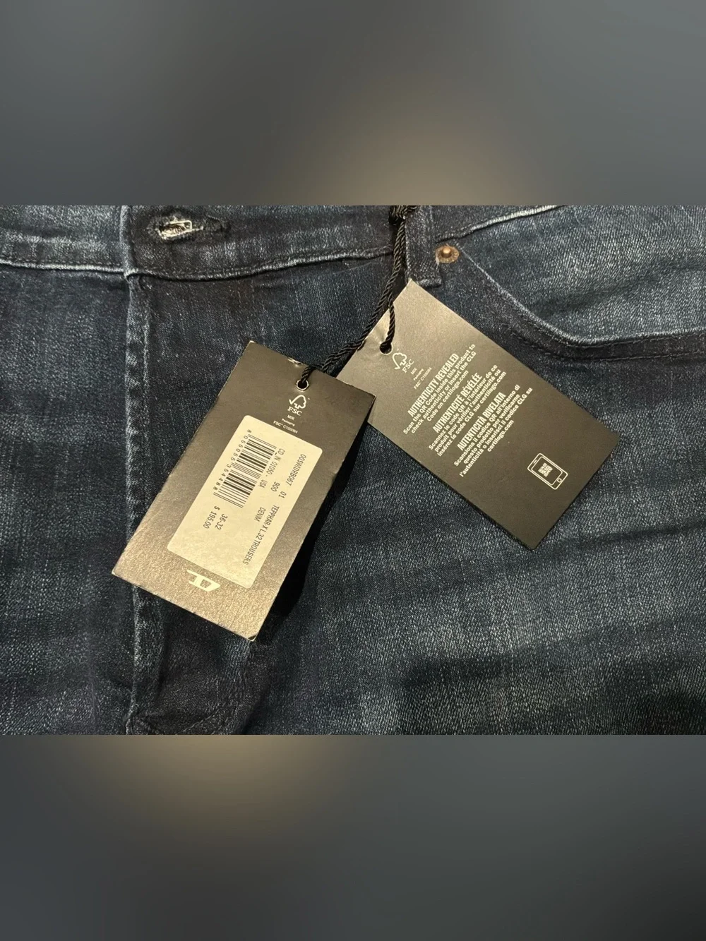 New Diesel - Mens Slim Tapered Fit Stretch Jeans - Tepphar-X Sz 36W x 32L